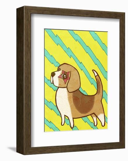 Beagle-My Zoetrope-Framed Art Print