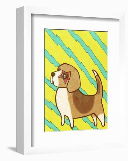 Beagle-My Zoetrope-Framed Art Print