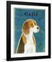 Beagle-John W^ Golden-Framed Art Print
