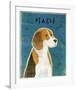 Beagle-John W^ Golden-Framed Art Print