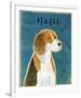 Beagle-John W^ Golden-Framed Art Print
