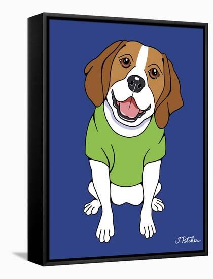 Beagle-Tomoyo Pitcher-Framed Stretched Canvas