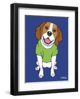 Beagle-Tomoyo Pitcher-Framed Giclee Print