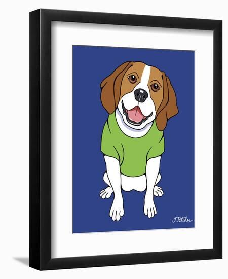 Beagle-Tomoyo Pitcher-Framed Giclee Print