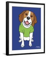 Beagle-Tomoyo Pitcher-Framed Giclee Print