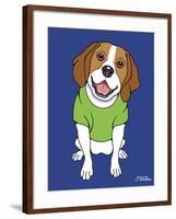 Beagle-Tomoyo Pitcher-Framed Giclee Print