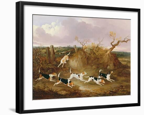 Beagles in Full Cry, 1845-John Dalby-Framed Giclee Print