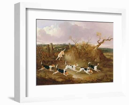 Beagles in Full Cry, 1845-John Dalby-Framed Premium Giclee Print