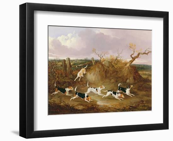 Beagles in Full Cry, 1845-John Dalby-Framed Giclee Print