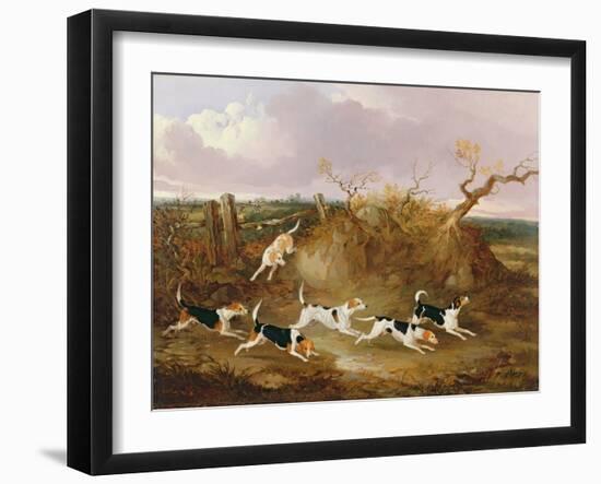 Beagles in Full Cry, 1845-John Dalby-Framed Giclee Print