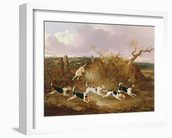 Beagles in Full Cry, 1845-John Dalby-Framed Giclee Print
