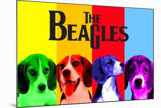 Beagles-null-Mounted Poster