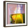 Beaker Filled with Liquid-null-Framed Photographic Print