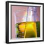 Beaker Filled with Liquid-null-Framed Photographic Print