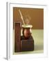 Beaker of Chimarrao with Silver Straw on Wood-Ricardo De Vicq De Cumptich-Framed Photographic Print