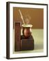 Beaker of Chimarrao with Silver Straw on Wood-Ricardo De Vicq De Cumptich-Framed Photographic Print