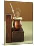 Beaker of Chimarrao with Silver Straw on Wood-Ricardo De Vicq De Cumptich-Mounted Photographic Print