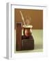 Beaker of Chimarrao with Silver Straw on Wood-Ricardo De Vicq De Cumptich-Framed Photographic Print