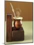 Beaker of Chimarrao with Silver Straw on Wood-Ricardo De Vicq De Cumptich-Mounted Photographic Print