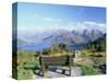Bealach Ratagain Viewpoint Looking Towards the Five Sisters of Kintail and Loch Duich in Glen Sheil-Pearl Bucknall-Stretched Canvas