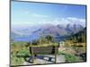 Bealach Ratagain Viewpoint Looking Towards the Five Sisters of Kintail and Loch Duich in Glen Sheil-Pearl Bucknall-Mounted Photographic Print