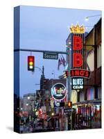 Beale Street at Night, Memphis, Tennessee, USA-Gavin Hellier-Stretched Canvas
