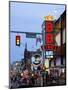 Beale Street at Night, Memphis, Tennessee, USA-Gavin Hellier-Mounted Photographic Print