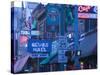 Beale Street Entertainment Area, Memphis, Tennessee, USA-Walter Bibikow-Stretched Canvas