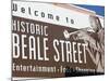 Beale Street Sign, Beale Street Entertainment Area, Memphis, Tennessee, USA-Walter Bibikow-Mounted Photographic Print