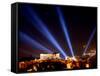 Beams of Light Illminate the Ancient Acropolis-null-Framed Stretched Canvas