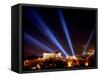 Beams of Light Illminate the Ancient Acropolis-null-Framed Stretched Canvas