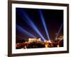 Beams of Light Illminate the Ancient Acropolis-null-Framed Photographic Print