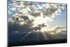 Beams of sunlight shine down to earth, Catamarca, Argentina, South America-Alex Treadway-Mounted Photographic Print