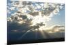 Beams of sunlight shine down to earth, Catamarca, Argentina, South America-Alex Treadway-Mounted Photographic Print