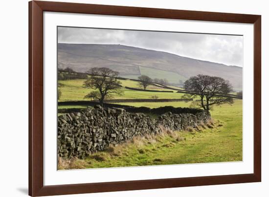 Beamsley Beacon from Storiths, North Yorkshire, Yorkshire, England, United Kingdom, Europe-Mark-Framed Photographic Print