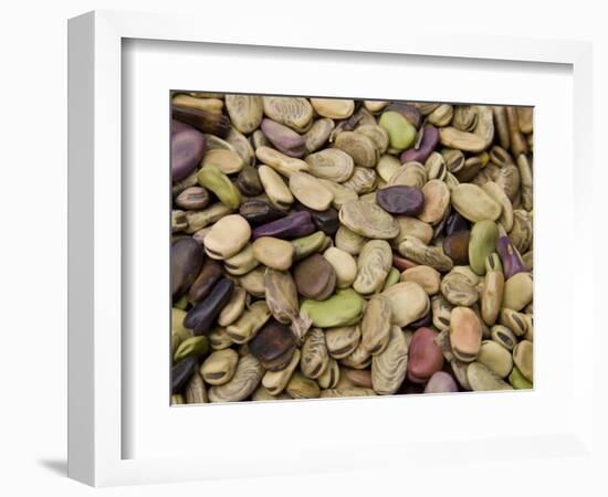 Beans Displayed in Market, Cuzco, Peru-Merrill Images-Framed Photographic Print