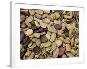 Beans Displayed in Market, Cuzco, Peru-Merrill Images-Framed Photographic Print