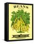 Beans Seed Packet-null-Framed Stretched Canvas