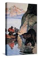 Bear Ambush-Newell Convers Wyeth-Stretched Canvas