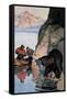 Bear Ambush-Newell Convers Wyeth-Framed Stretched Canvas