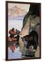 Bear Ambush-Newell Convers Wyeth-Framed Art Print
