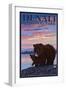 Bear and Cub, Denali National Park, Alaska-Lantern Press-Framed Art Print