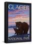 Bear and Cub, Glacier National Park, Montana-null-Framed Poster
