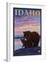 Bear and Cub, Idaho-Lantern Press-Framed Art Print