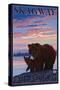 Bear and Cub, Skagway, Alaska-Lantern Press-Stretched Canvas