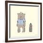 Bear and Penguin Portrait-Reza Farazmand-Framed Art Print