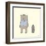 Bear and Penguin Portrait-Reza Farazmand-Framed Art Print