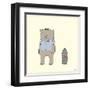 Bear and Penguin Portrait-Reza Farazmand-Framed Art Print