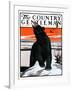 "Bear and Robin Welcome Spring," Country Gentleman Cover, March 14, 1925-Paul Bransom-Framed Giclee Print