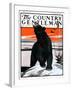 "Bear and Robin Welcome Spring," Country Gentleman Cover, March 14, 1925-Paul Bransom-Framed Giclee Print